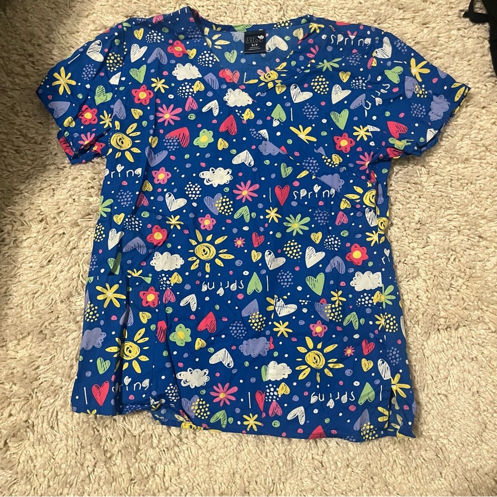 Spring Scrub Top